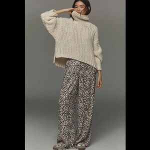 Anthropologie Maeve Printed Pull-On Pants